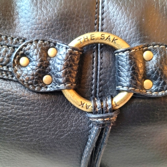 THE SAK Black Pebbled Leather Handbag - Picture 6 of 7